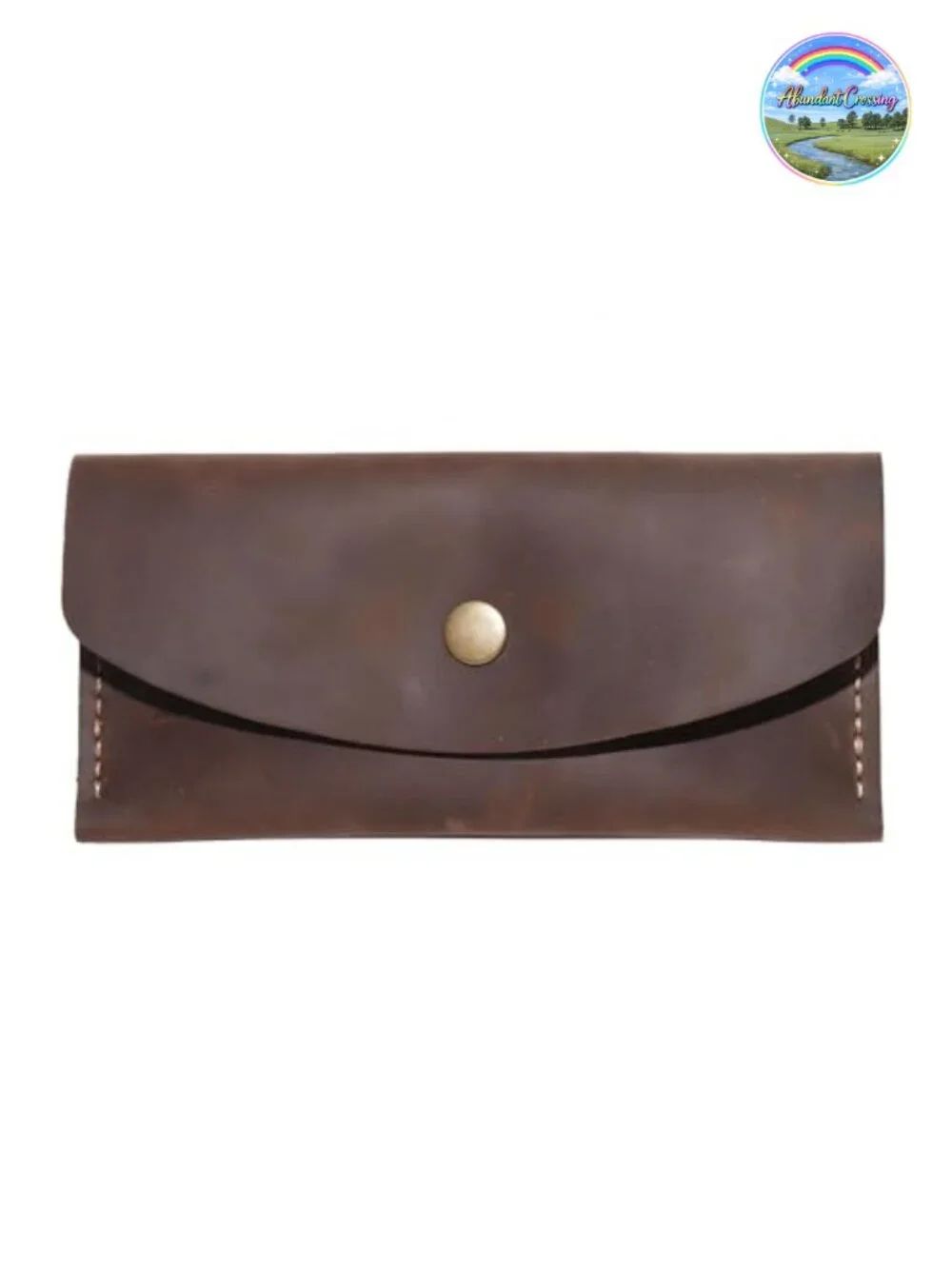 Handmade Genuine Leather Envelope Wallet Card Holder Vintage